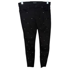 Black Orchid Noah Ankle Fray‎ Studded Jeans Size 26